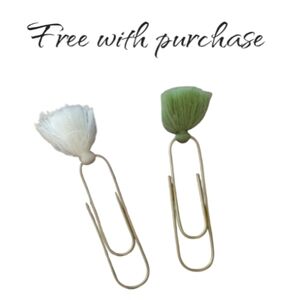 Free With purchase paper clip bookmarks
